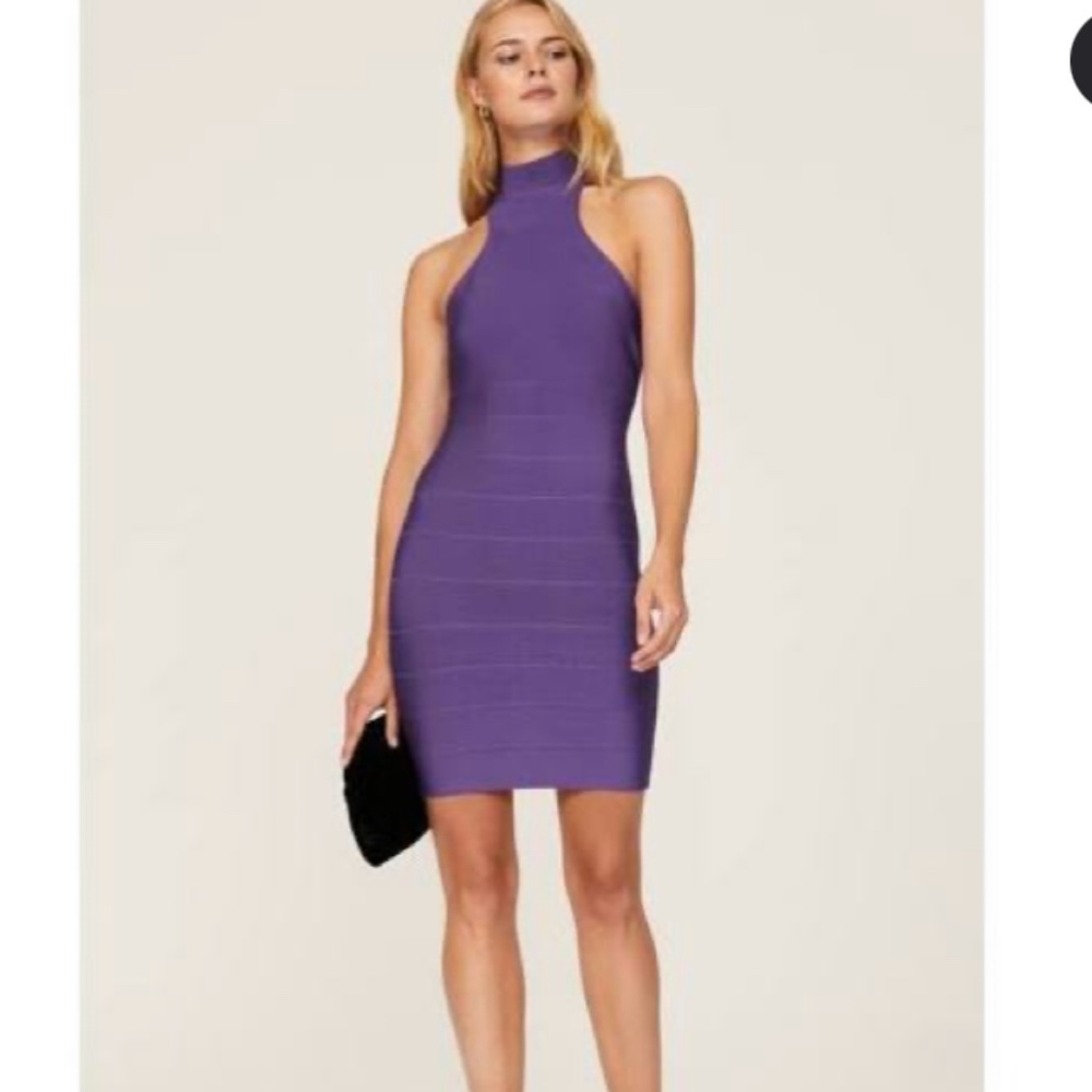 Herve Leger Icon Racer Mini Dress